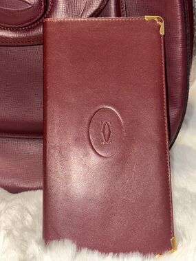 CARTIER Mastline Bordeaux
Leather Bill Holder Long Bifold Wallet